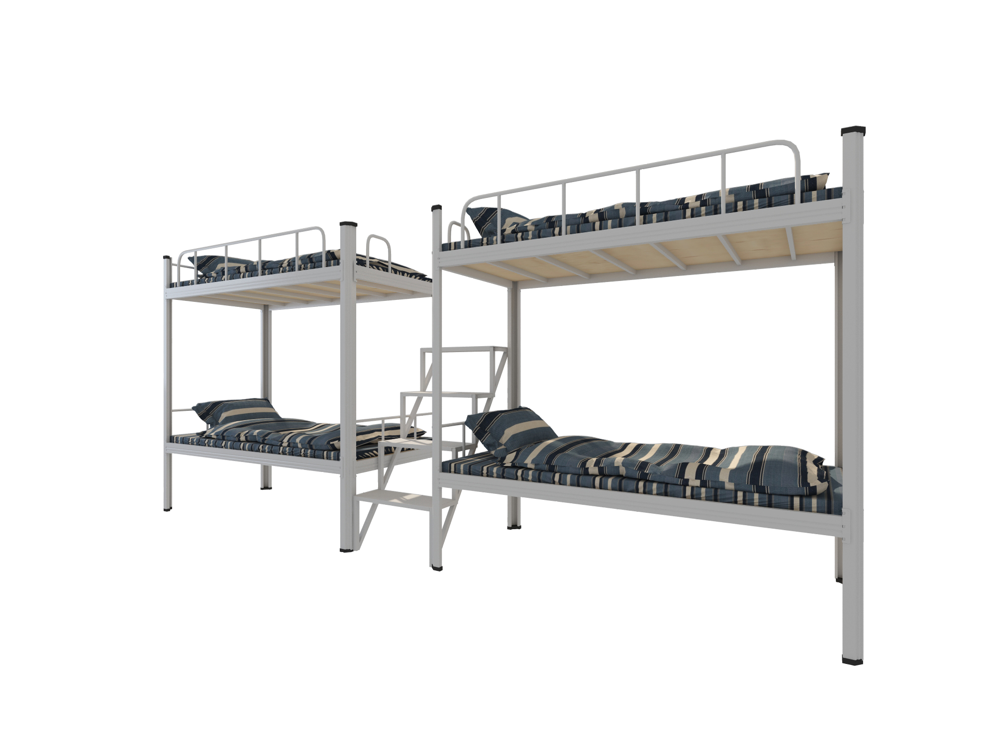 如何在上下鋪鐵床上面鋪床？