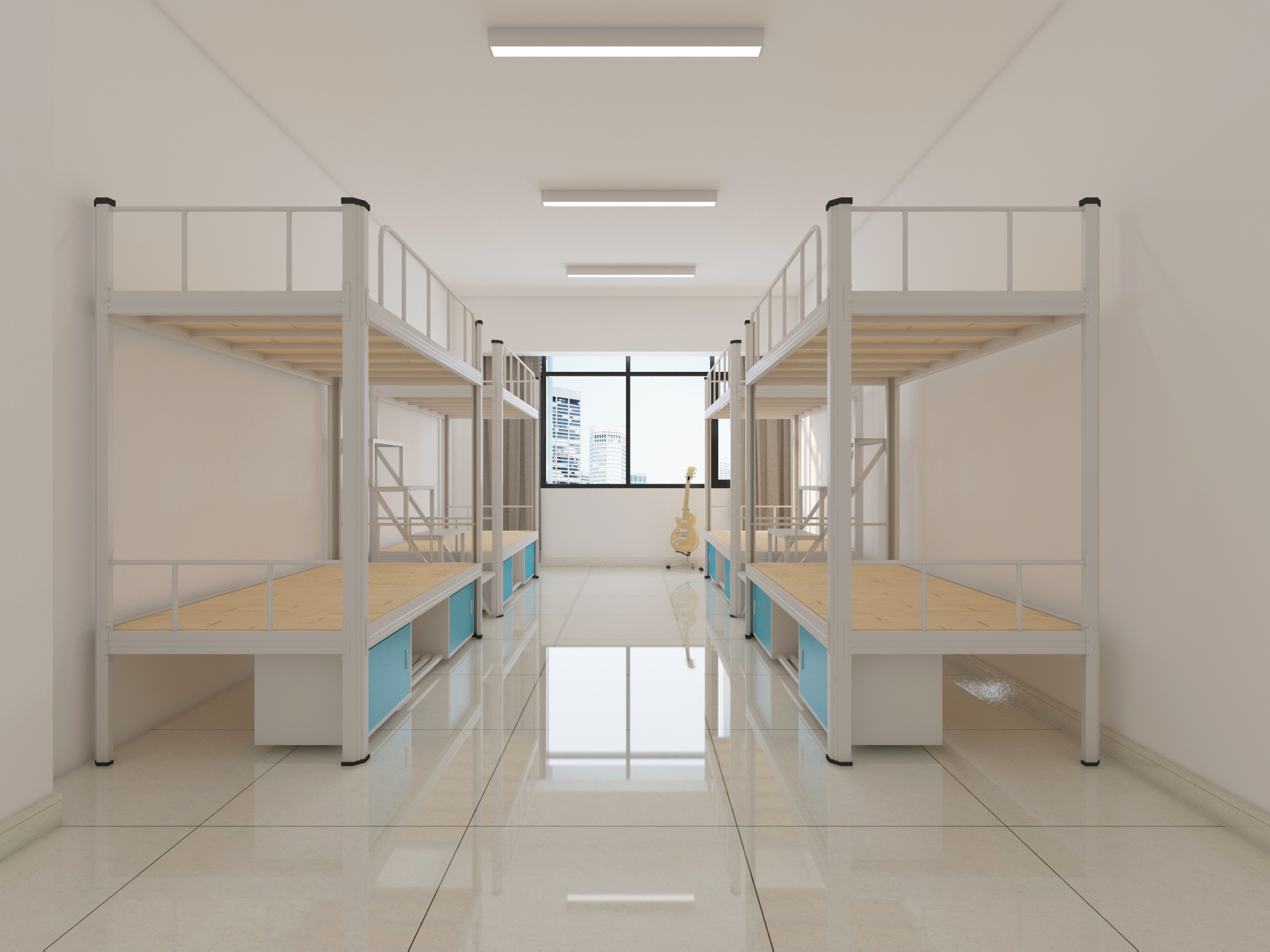 為上下鋪鐵床設(shè)計(jì)存儲柜而煩惱