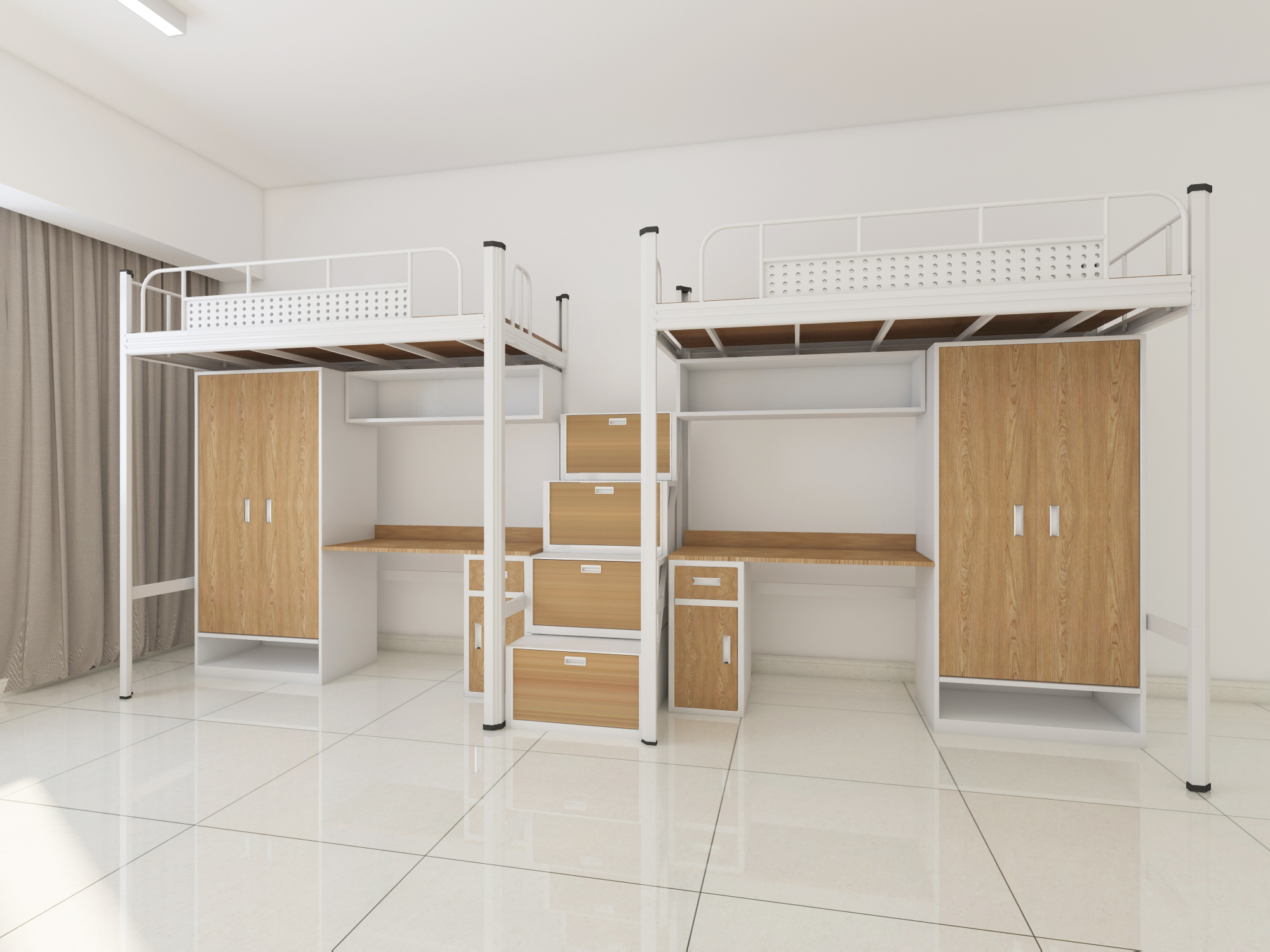 學(xué)校宿舍用的上下鋪鐵床尺寸設(shè)計