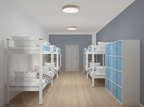 見過宿舍一體雙層鐵床嗎？